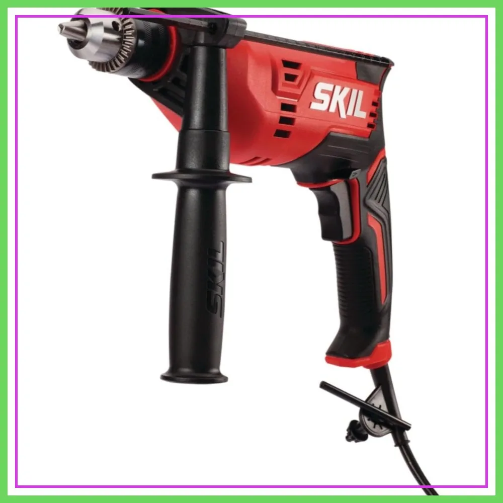 7.5 Amp 1/2" Corded Drill with Keyed Chuck and Side Handle
7.5 Amp 1/2" Corded Drill with Keyed Chuck and Side Handle