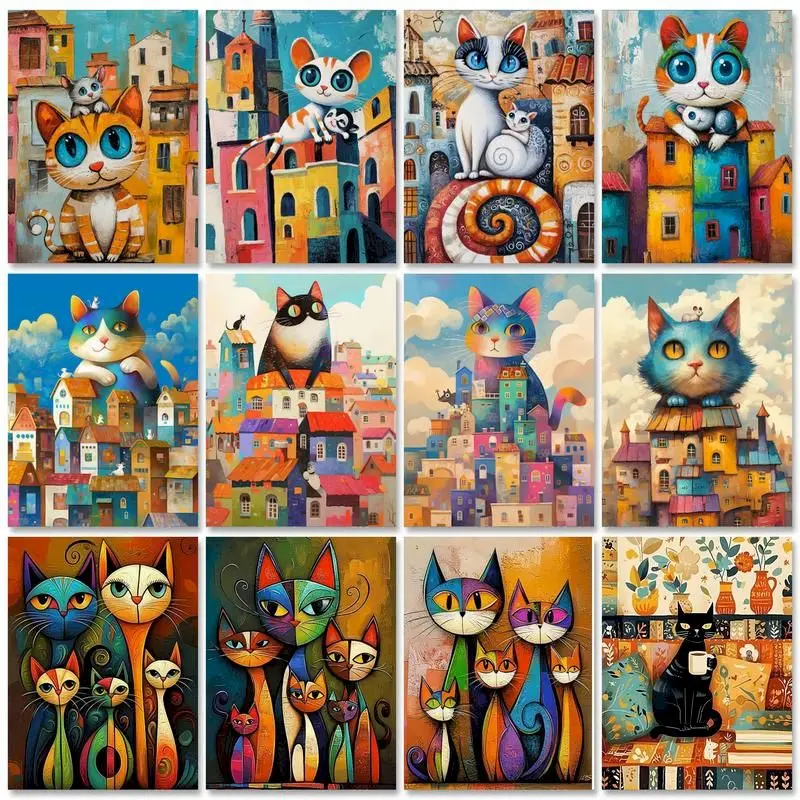GATYZTORY Painting By Numbers DIY Cute Cat Animal Paint By Numbers Drawing On Canvas DIY Home Decoration 60x75cm
GATYZTORY Painting By Numbers DIY Cute Cat Animal Paint By Numbers Drawing On Canvas DIY Home Decoration 60x75cm