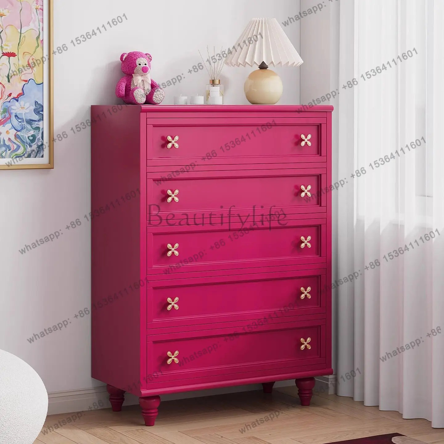 Dopamine solid wood chest living room household storage bedside cabinet
Dopamine solid wood chest living room household storage bedside cabinet