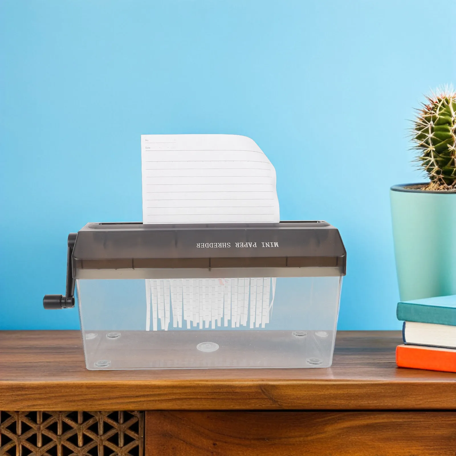 Ручной портативный уничтожитель бумаги с ручным приводом, компактный настольный для документов А4, счетов, квитанций, для дома и офиса, мини, бесшумный, с функцией резки полосами
Ручной портативный уничтожитель бумаги с ручным приводом, компактный настольный для документов А4, счетов, квитанций, для дома и офиса, мини, бесшумный, с функцией резки полосами