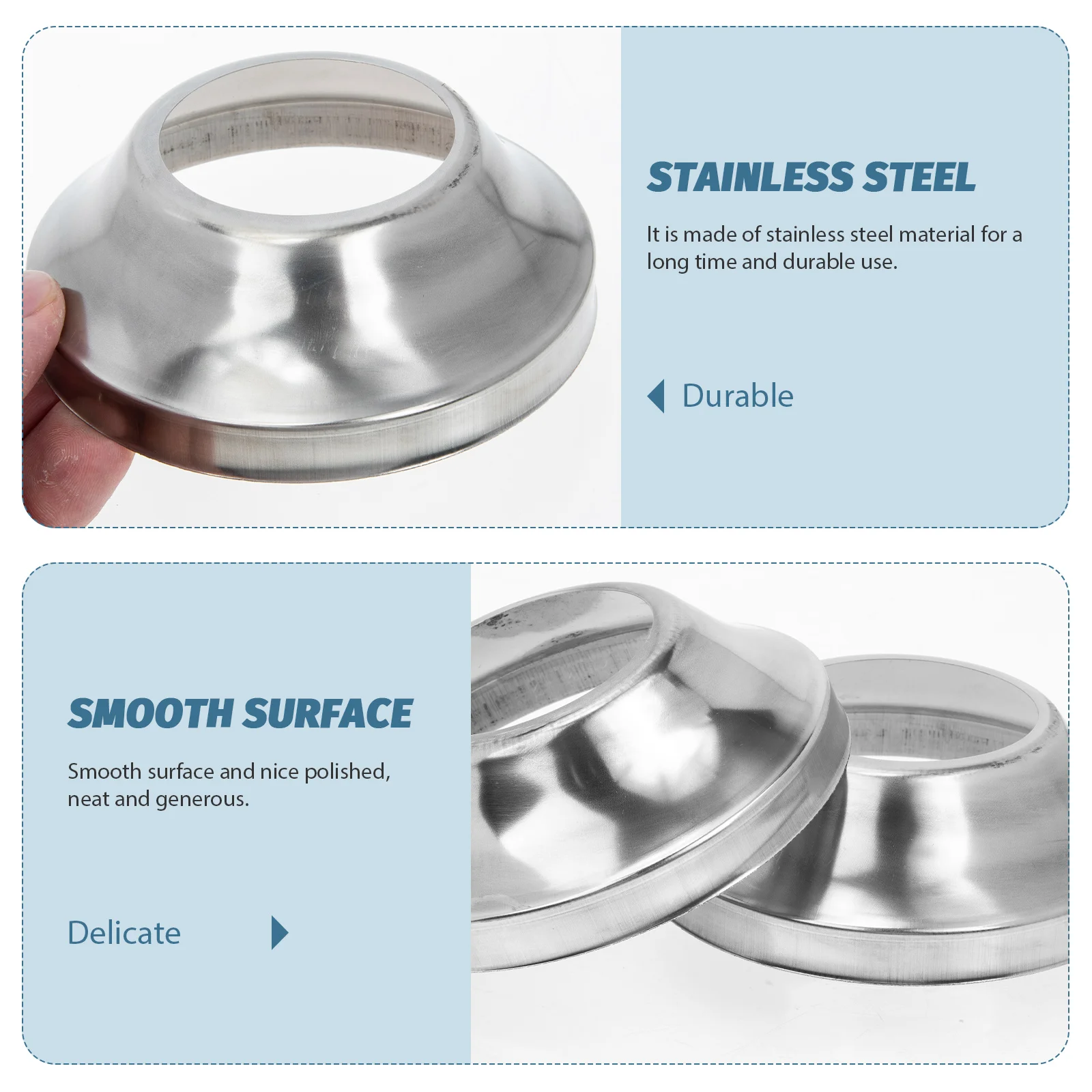 6pcs Stainless Steel Railing Post Base Deck Bracket Premade Support Trim Supplies Fence Gate Cover Column Base
6pcs Stainless Steel Railing Post Base Deck Bracket Premade Support Trim Supplies Fence Gate Cover Column Base