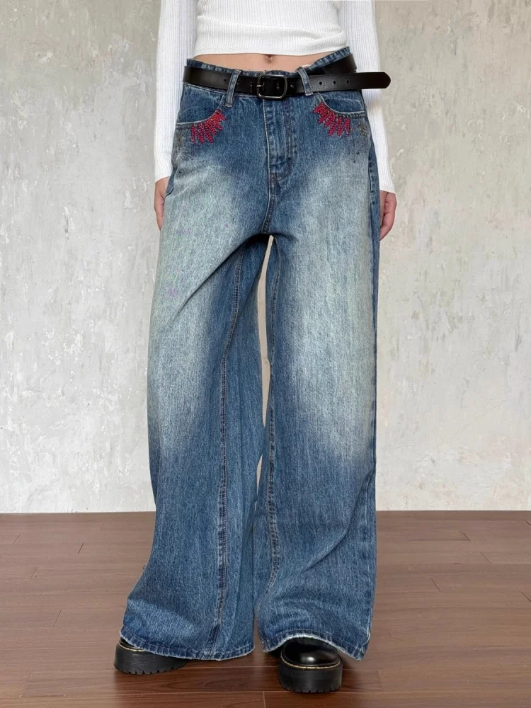 Ropa Y2K стиль 2021, винтажные синие мешковатые женские джинсы с заклепками, брюки, женская одежда, прямые джинсовые брюки Pantalon Femme
Ropa Y2K стиль 2021, винтажные синие мешковатые женские джинсы с заклепками, брюки, женская одежда, прямые джинсовые брюки Pantalon Femme