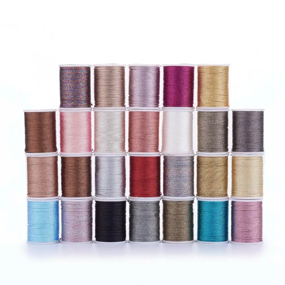30m Polyester Metallic Thread Embroidery Thread Jewelry Thread DIY Craft String Handmade Sewing Accessories (32.8 yards)
30m Polyester Metallic Thread Embroidery Thread Jewelry Thread DIY Craft String Handmade Sewing Accessories (32.8 yards)
