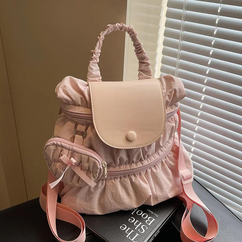 2025 New College Style Lazy Pleated Backpack - A Fashionable and Casual Women's Handbag with Versatile Appeal, Lightweight Build
2025 New College Style Lazy Pleated Backpack - A Fashionable and Casual Women's Handbag with Versatile Appeal, Lightweight Build