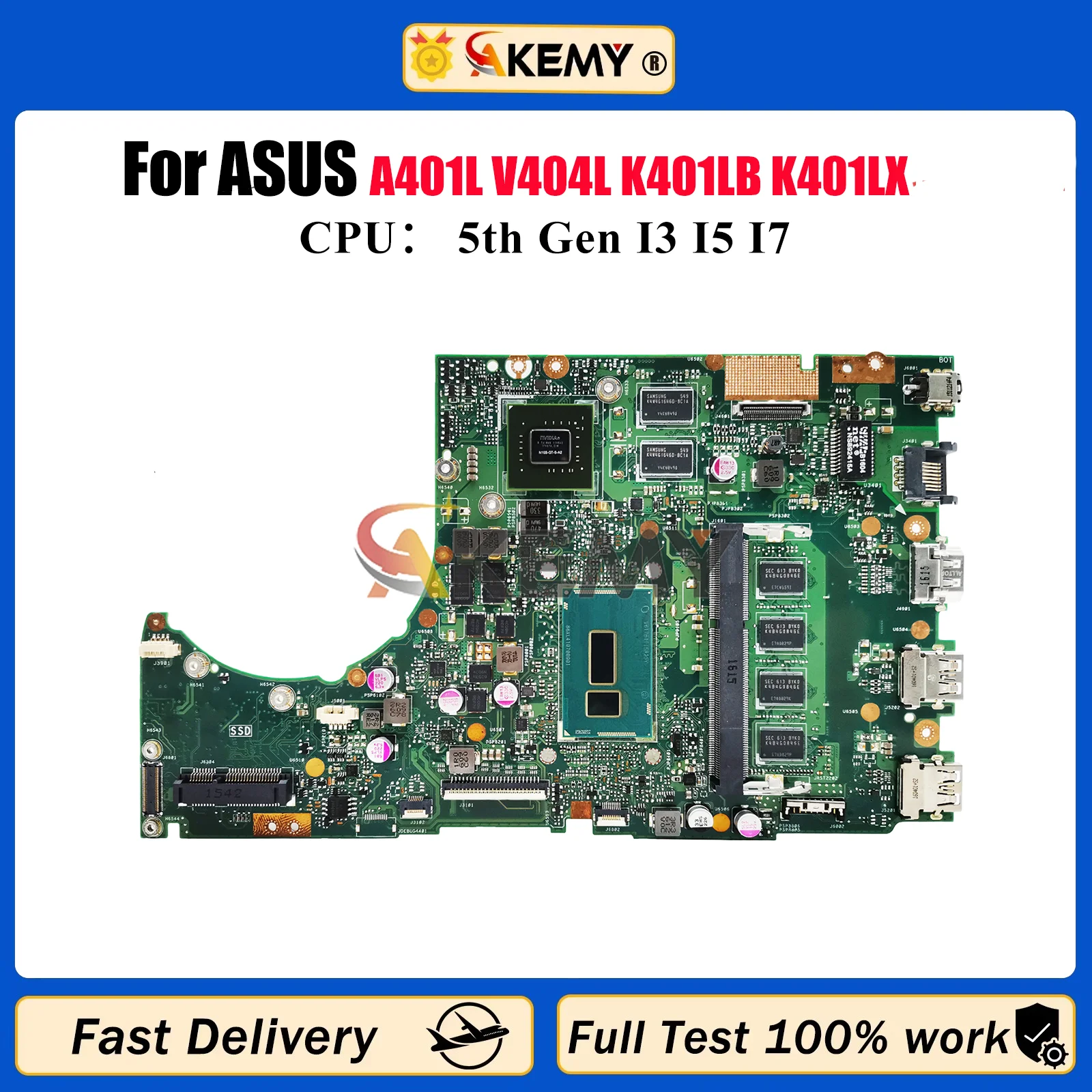 K401LB Laptop Motherboard For ASUS VivoBook K401L A401L V404L V405L K401LB K401LX Mainboard With I3 I5 I7 CPU 100% tests OK stk
K401LB Laptop Motherboard For ASUS VivoBook K401L A401L V404L V405L K401LB K401LX Mainboard With I3 I5 I7 CPU 100% tests OK stk