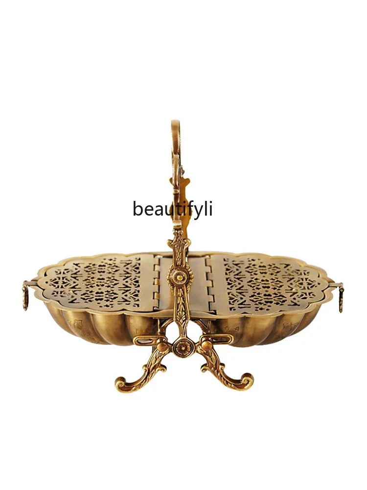 new styleEuropean-Style American-Style Hollow Foldable Dried Fruit Basket Luxury Coffee Table Candy Storage Tray Creative Orname
new styleEuropean-Style American-Style Hollow Foldable Dried Fruit Basket Luxury Coffee Table Candy Storage Tray Creative Orname