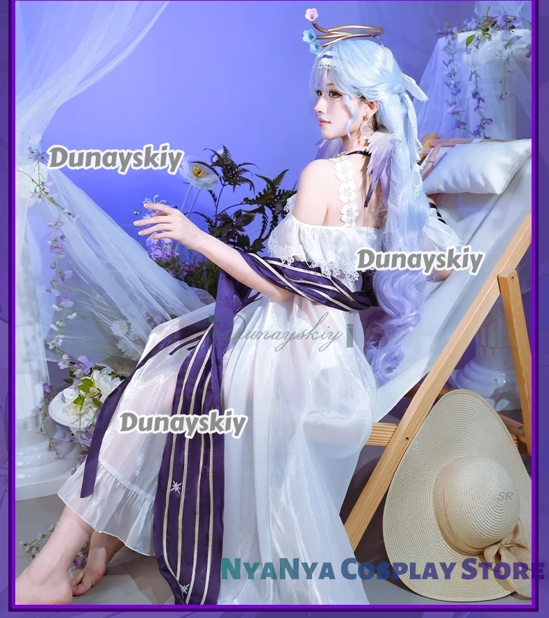 Summer Holiday Outfits For Halloween Party Fanart Robin Swimsuit Cosplay disfraz Game Honkai Star Rail Robin White Women Dress
Summer Holiday Outfits For Halloween Party Fanart Robin Swimsuit Cosplay disfraz Game Honkai Star Rail Robin White Women Dress