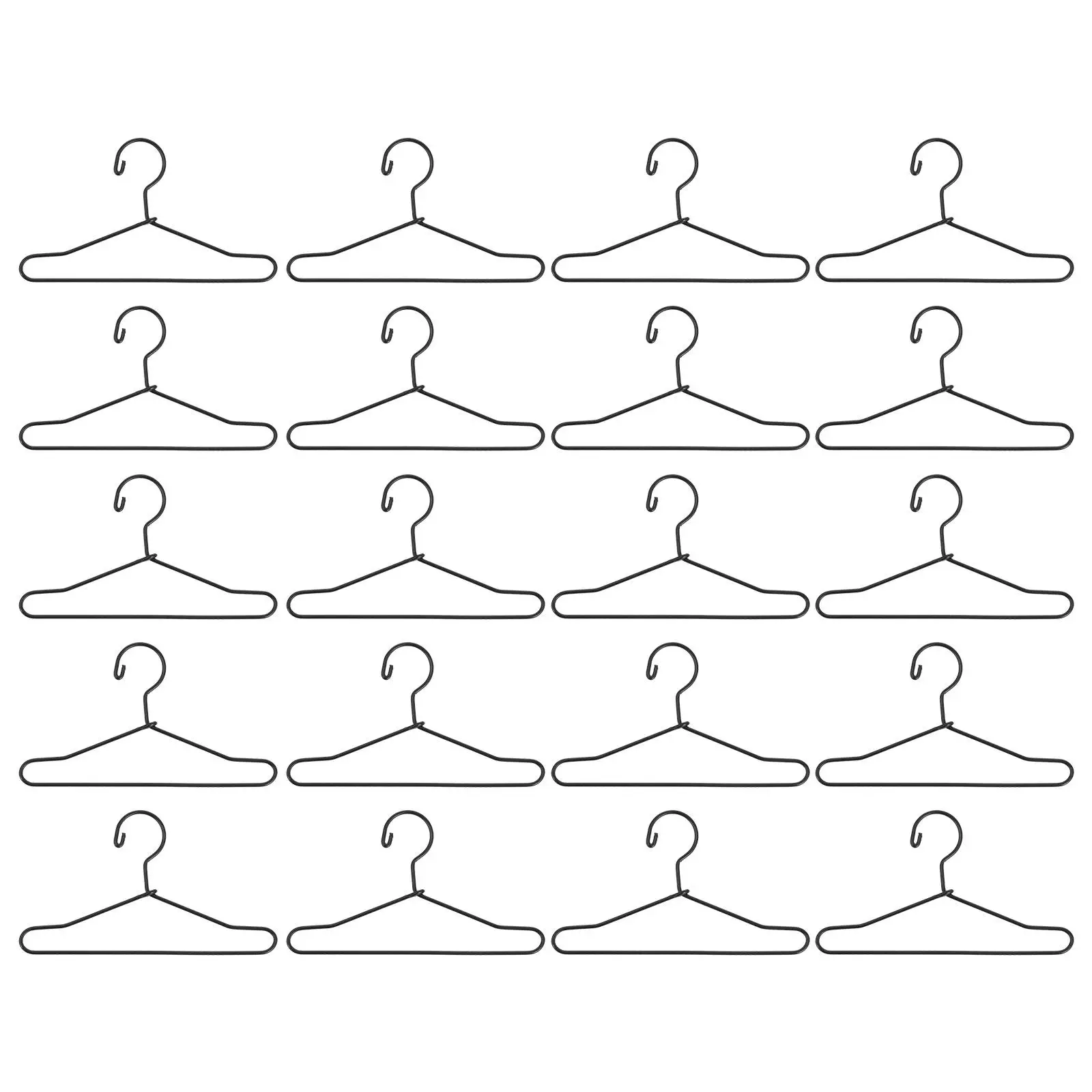 20 Pcs Hanger Clothes Dress Holding Rack Mini Toy Room Metal Coat Baby White Hangers
20 Pcs Hanger Clothes Dress Holding Rack Mini Toy Room Metal Coat Baby White Hangers