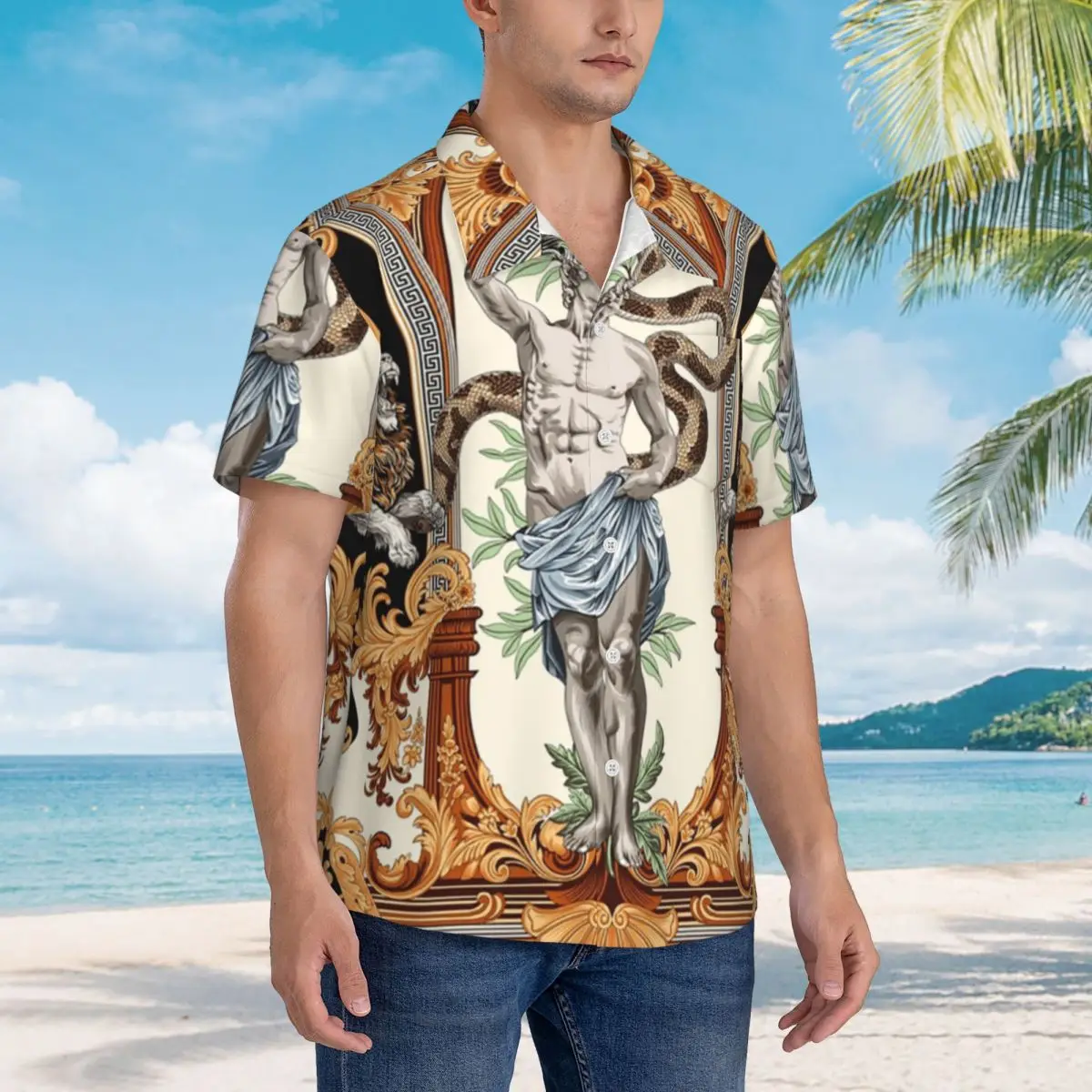 Depiction Of Apollo Ancient Greek Mythology Hawaiian Shirts Funny Men Short Sleeve Shirt for Summer Beach Men's Lapel Tops
Depiction Of Apollo Ancient Greek Mythology Hawaiian Shirts Funny Men Short Sleeve Shirt for Summer Beach Men's Lapel Tops