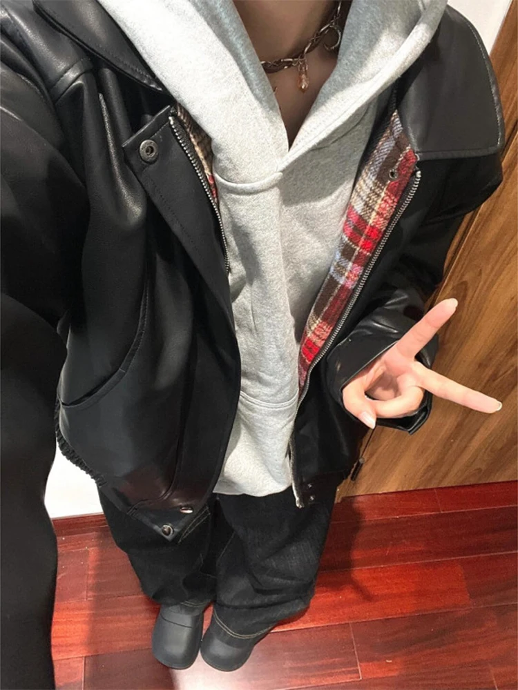 Куртка-бомбер мужская из искусственной кожи, демисезонная, в американском уличном стиле, двусторонняя, водонепроницаемая, утепленная...
Куртка-бомбер мужская из искусственной кожи, демисезонная, в американском уличном стиле, двусторонняя, водонепроницаемая, утепленная...