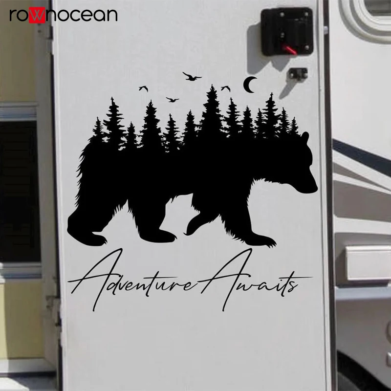 Bear Nature RV decal with last name, personalized bear forest decal, camper decal, Adventure awaits, Wanderlust E978
Bear Nature RV decal with last name, personalized bear forest decal, camper decal, Adventure awaits, Wanderlust E978