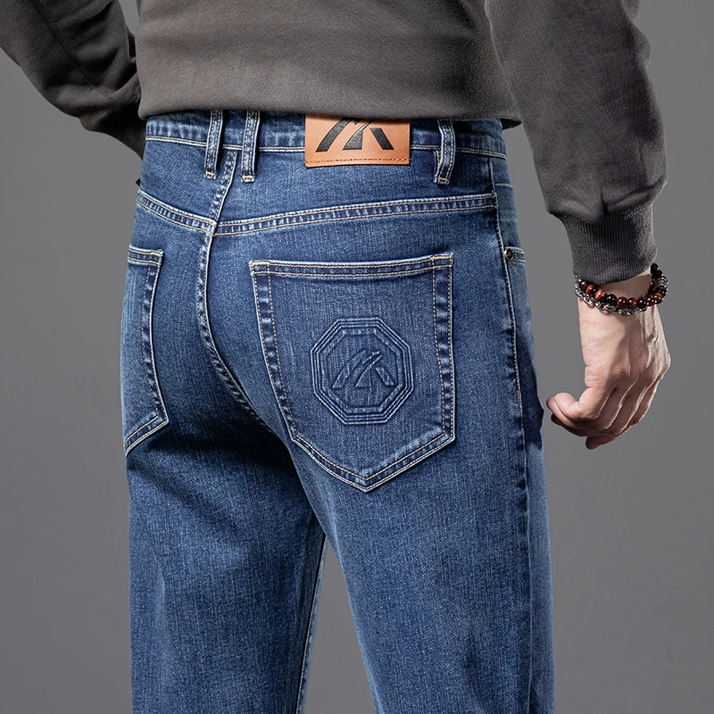 Autumn New Men's Regular Jeans Slim Straight Comfort Stretch Denim Pants Fashion Casual Male Trousers Brand Clothing Black Blue
Autumn New Men's Regular Jeans Slim Straight Comfort Stretch Denim Pants Fashion Casual Male Trousers Brand Clothing Black Blue
