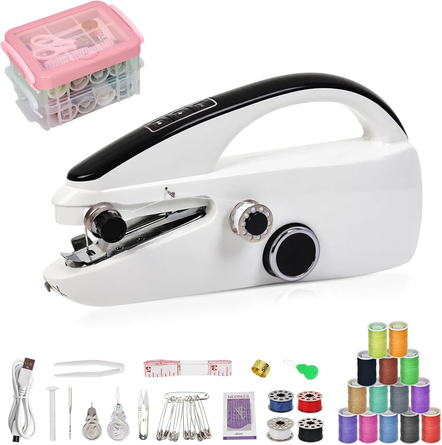 Handheld Sewing Hine For Qui Stitching, Easy To Operate Mini Portable Hand Sewing Hine For Beginners With Sewing Kit, I For
Handheld Sewing Hine For Qui Stitching, Easy To Operate Mini Portable Hand Sewing Hine For Beginners With Sewing Kit, I For