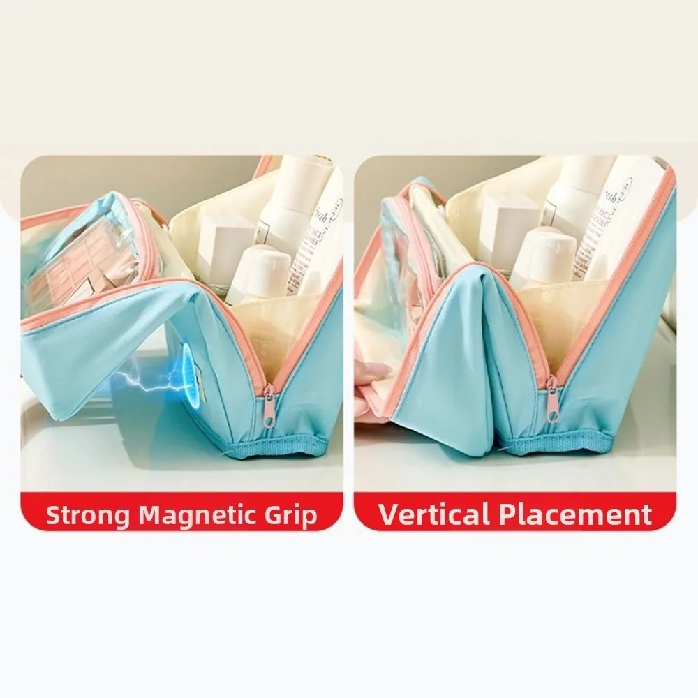 Large Capacity Vertical Makeup Bag Standable Multi-Compartment Student Stationery Bag Minimalist Visible Window Pencil Case
Large Capacity Vertical Makeup Bag Standable Multi-Compartment Student Stationery Bag Minimalist Visible Window Pencil Case