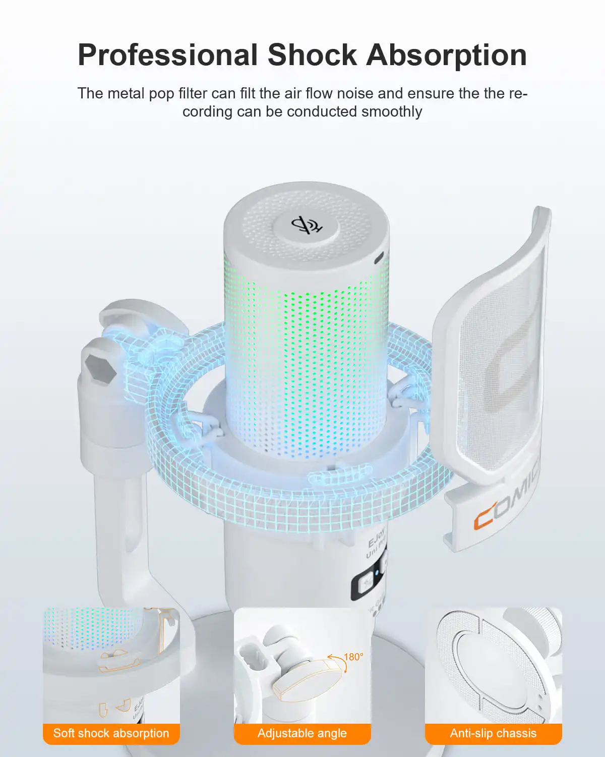 Comica Ejoy Uni Pro Wireless USB Gaming Microphone for PC, smartphone,PS4/5 Condenser RGB Microphone with Noise reductuon
Comica Ejoy Uni Pro Wireless USB Gaming Microphone for PC, smartphone,PS4/5 Condenser RGB Microphone with Noise reductuon