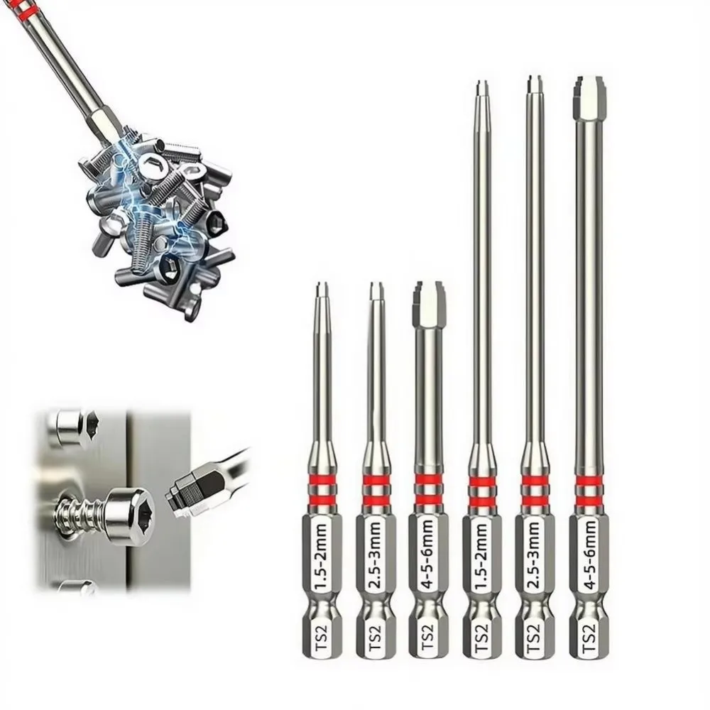 1pc 65/100mm Electric Screwdriver Bits Magnetic Hex Shank Pagoda-Shaped Design Driver Bit Multiple Sizes S2 Alloy Steel Tool Bit
1pc 65/100mm Electric Screwdriver Bits Magnetic Hex Shank Pagoda-Shaped Design Driver Bit Multiple Sizes S2 Alloy Steel Tool Bit