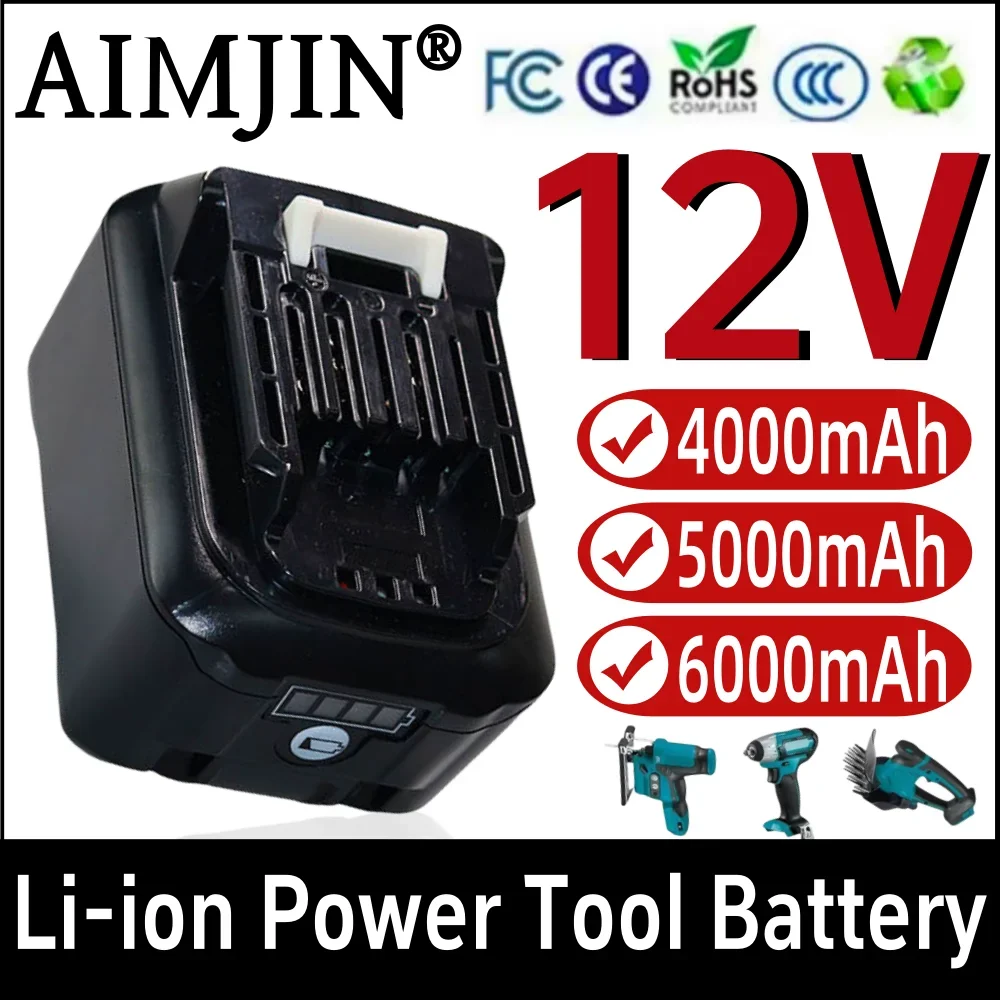 12V 4000/5000/6000mAh Lithium-ion Rechargeable Battery For Makita BL1040 BL1015 BL1020B BL1016 BL1021 BL1040B Power tool battery
12V 4000/5000/6000mAh Lithium-ion Rechargeable Battery For Makita BL1040 BL1015 BL1020B BL1016 BL1021 BL1040B Power tool battery