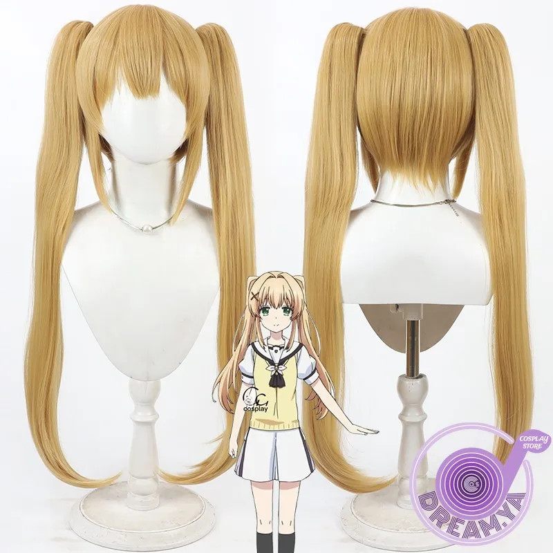 Tsumugi Wenders Cosplay Wig Summer Pockets Ponytail Yellow Heat Resistant Synthetic Hair Halloween Party Role Play + Wig Cap
Tsumugi Wenders Cosplay Wig Summer Pockets Ponytail Yellow Heat Resistant Synthetic Hair Halloween Party Role Play + Wig Cap