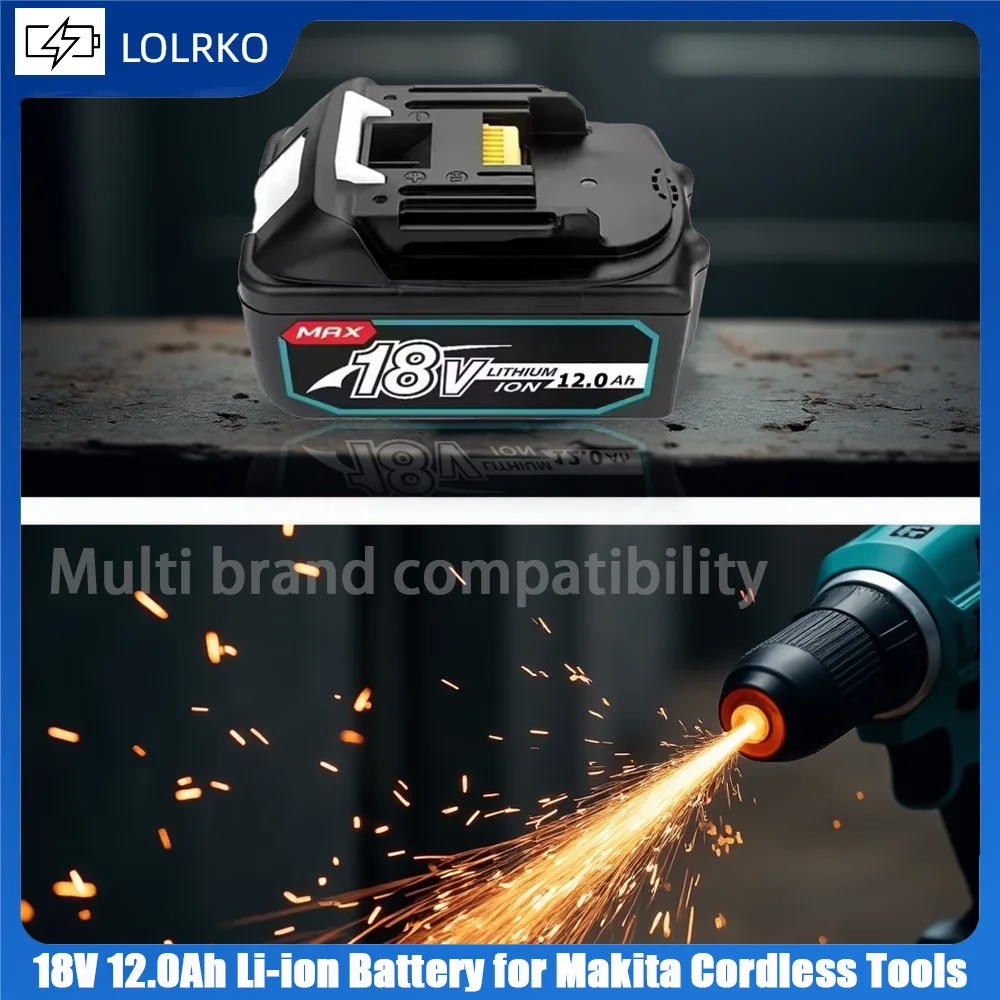 Original For Makita 12Ah 18V rechargerable Battery BL1830B BL1850B BL1850 BL1840 BL1860 BL1815 Replacement Lithium Battery
Original For Makita 12Ah 18V rechargerable Battery BL1830B BL1850B BL1850 BL1840 BL1860 BL1815 Replacement Lithium Battery