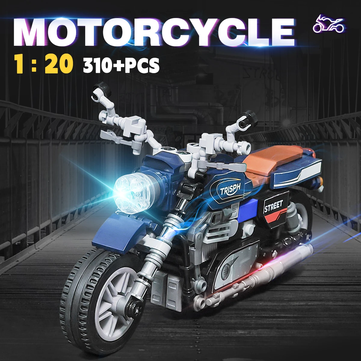 Motorcycle Model Building Blocks Kit Fun DIY Assembly Toy 6+ Creative Desktop Decoration Ideal Birthday Gift for Kids & Friends
Motorcycle Model Building Blocks Kit Fun DIY Assembly Toy 6+ Creative Desktop Decoration Ideal Birthday Gift for Kids & Friends