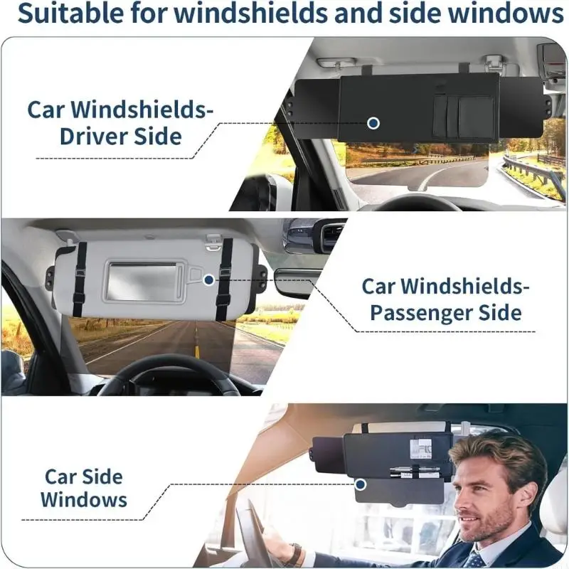 Universal Vehicle Sun defender Extension Featuring Polarized Panel And Adjustable Mount For Better Driving Visibility
Universal Vehicle Sun defender Extension Featuring Polarized Panel And Adjustable Mount For Better Driving Visibility