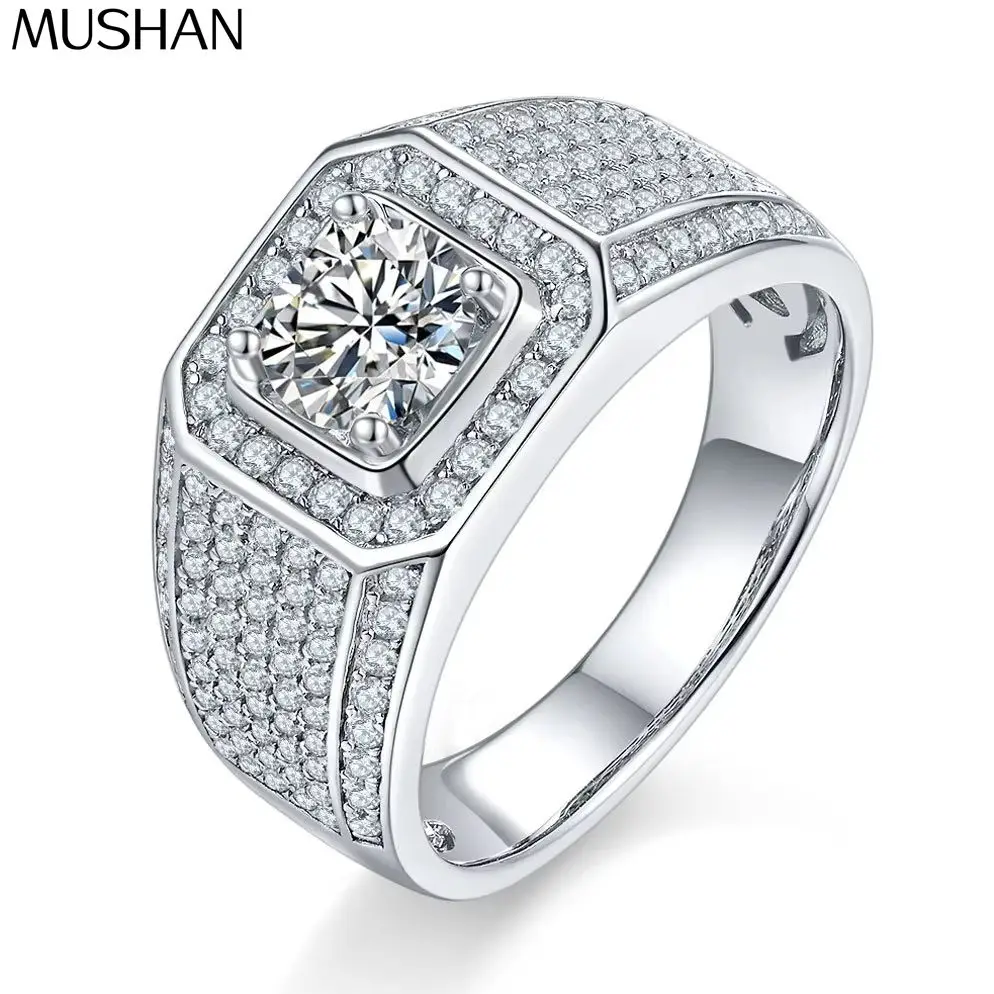 MuShan Designer Jewelry 925 Sterling Silver Ring D Color Moissanite Chic Ring for Friend 18K Real Gold Plated MST Patent Rings
MuShan Designer Jewelry 925 Sterling Silver Ring D Color Moissanite Chic Ring for Friend 18K Real Gold Plated MST Patent Rings