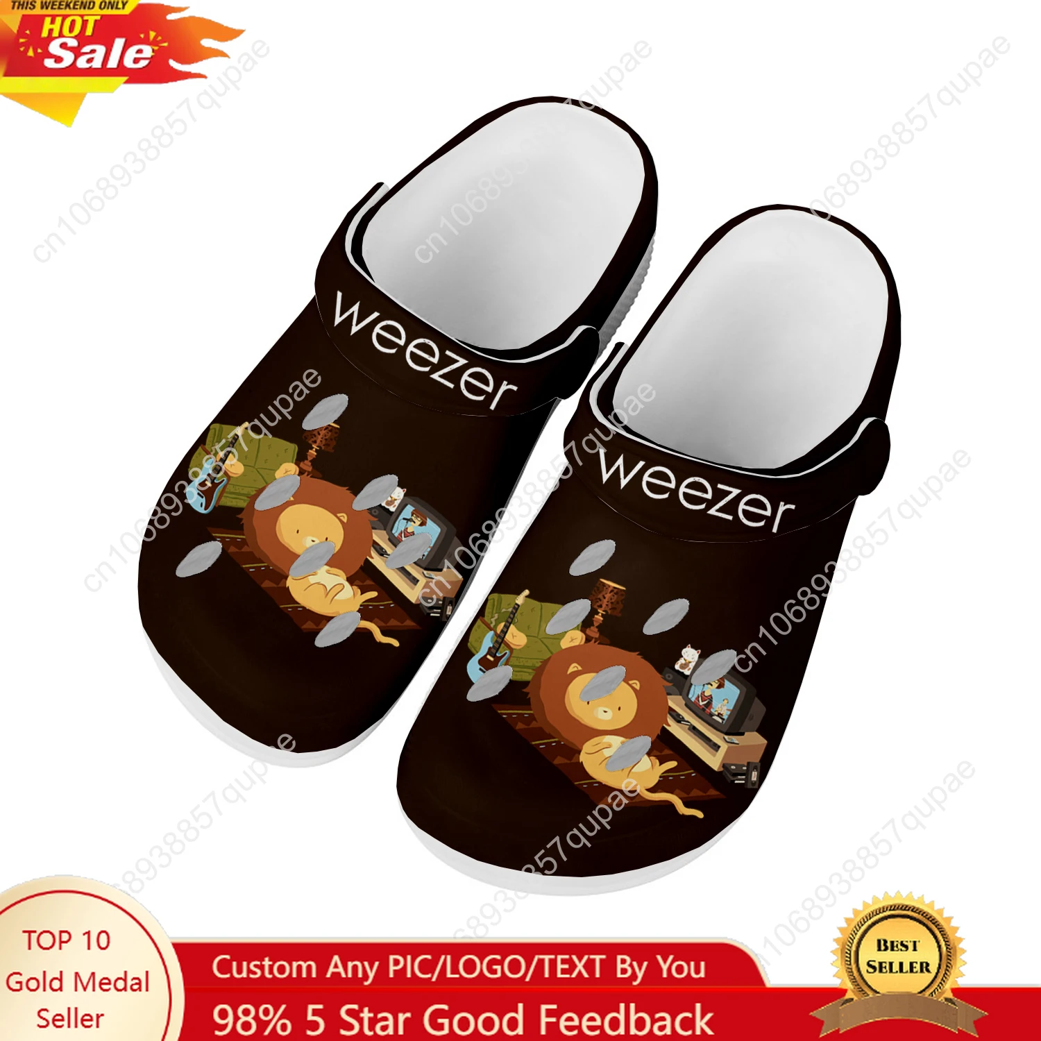 Weezer Hot Rock Rapper Band Home Sandals Mens Womens Teenagers Fashion Water Shoes Garden Breathable Beach Custom Slippers
Weezer Hot Rock Rapper Band Home Sandals Mens Womens Teenagers Fashion Water Shoes Garden Breathable Beach Custom Slippers