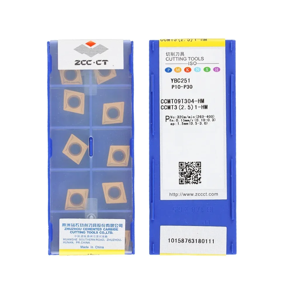 Zcc.ct Carbide Inserts CCMT09T304 CCMT09T308-HM YBC251/YBC252 CNC lathe tool Cutting Steel processing Internal Turning Tool
Zcc.ct Carbide Inserts CCMT09T304 CCMT09T308-HM YBC251/YBC252 CNC lathe tool Cutting Steel processing Internal Turning Tool