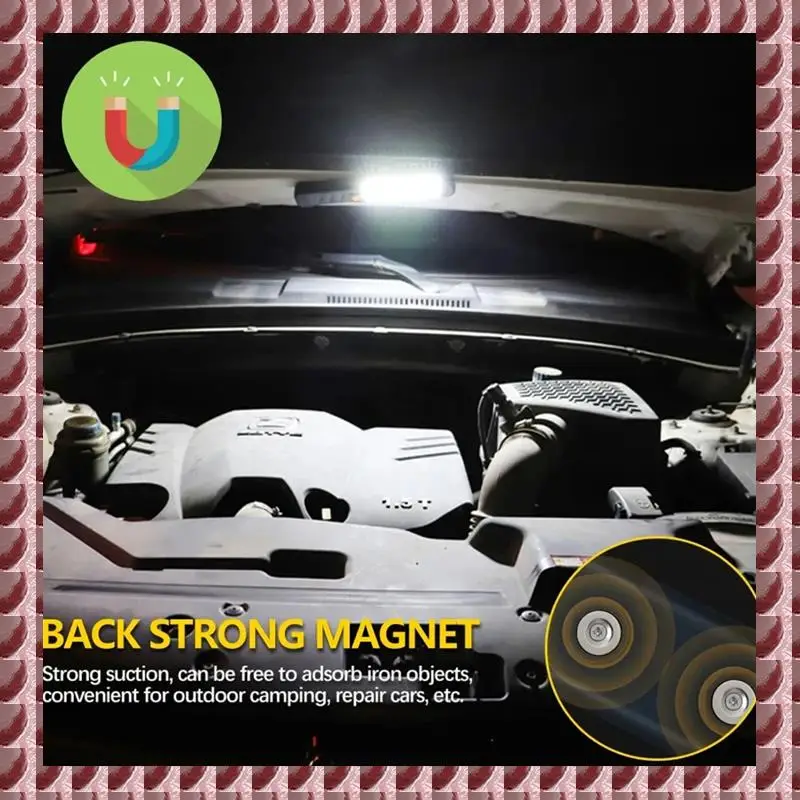 2PCS LED Flashlights Rechargeable Work Light With Magnetic Base And Hanging Hook Floodlight For Car Repair Lighting Easy Install
2PCS LED Flashlights Rechargeable Work Light With Magnetic Base And Hanging Hook Floodlight For Car Repair Lighting Easy Install