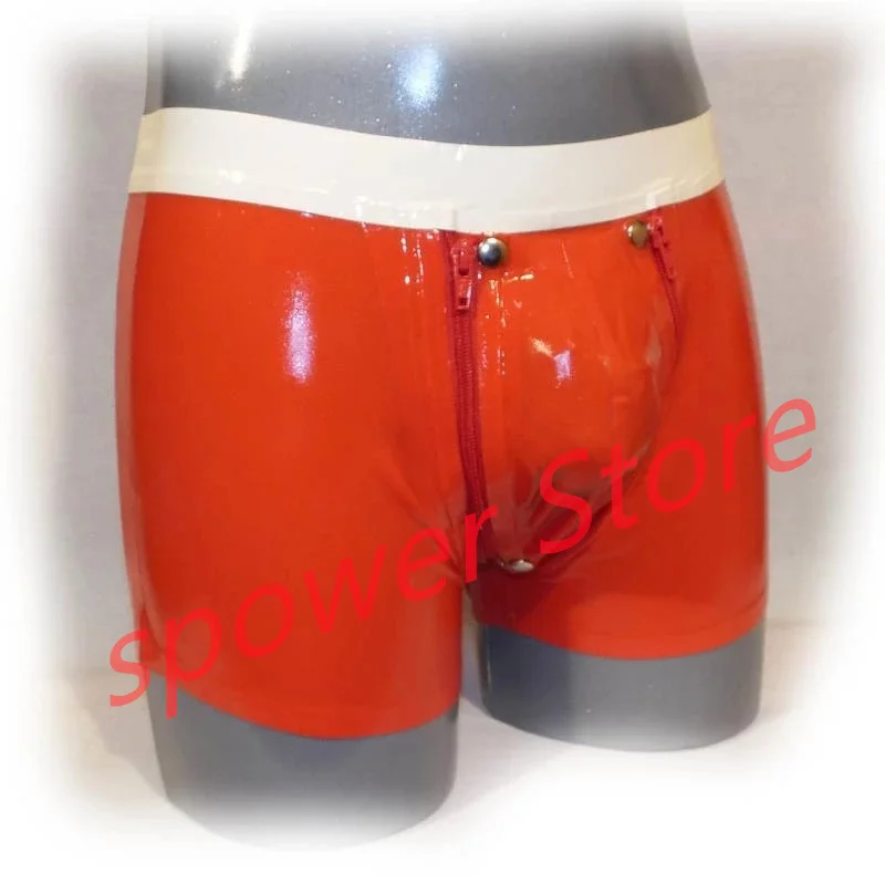 Latex Panties Sexy Fetish Rubber Shorts Red with White Lingerie Underwear Handmade Cosplay Costume for Men
Latex Panties Sexy Fetish Rubber Shorts Red with White Lingerie Underwear Handmade Cosplay Costume for Men