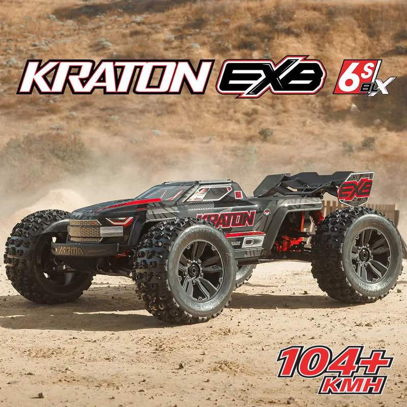 ARRMA 1:8 RED EYE KRATON 6S 104+KM/H BLX EXB V6 Monster Truck RC Remote Control Car Electric Brushless Off-Road Vehicle RTR
ARRMA 1:8 RED EYE KRATON 6S 104+KM/H BLX EXB V6 Monster Truck RC Remote Control Car Electric Brushless Off-Road Vehicle RTR
