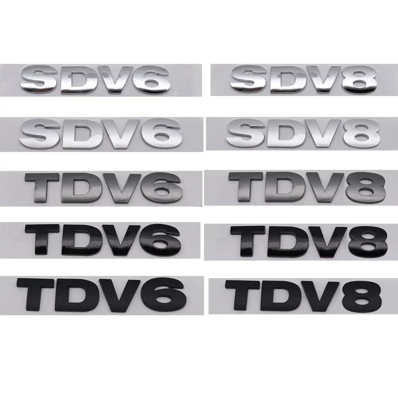3D ABS Chrome Black Letters SDV6 SDV8 TDV6 TDV8 Logo Car Rear Trunk Emblem Badge Stickers for Range Rover Sport Accessories
3D ABS Chrome Black Letters SDV6 SDV8 TDV6 TDV8 Logo Car Rear Trunk Emblem Badge Stickers for Range Rover Sport Accessories