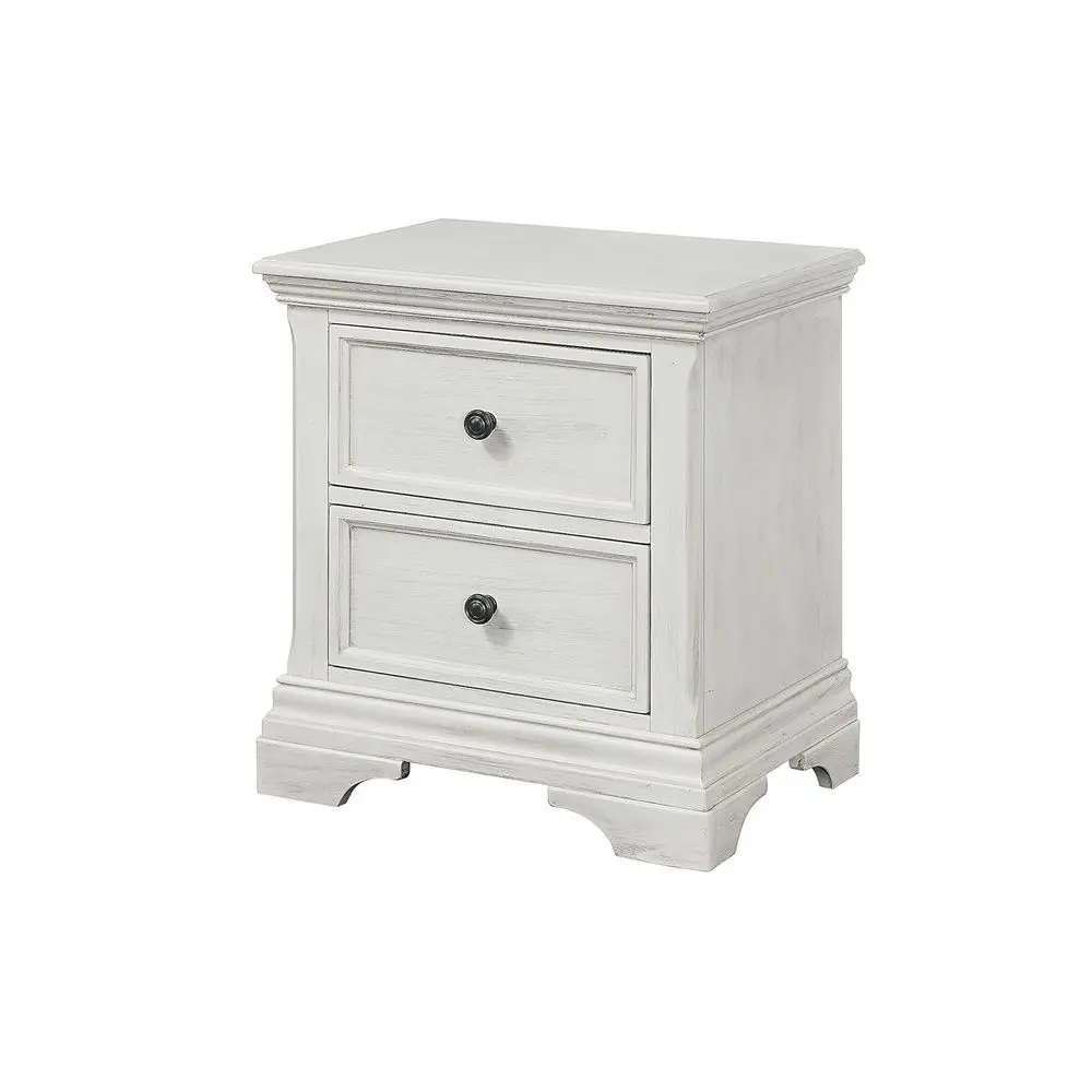 White Brushed Finish Nightstand
White Brushed Finish Nightstand