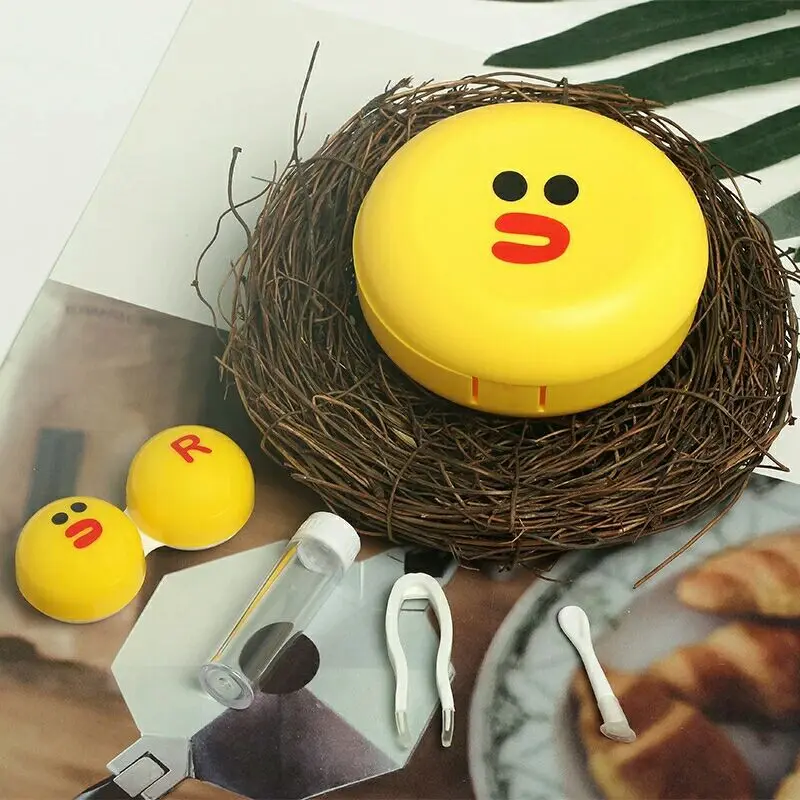 Round Chicken Contact Lens Cases With Tweezers Cute Travel Lens Kit For Women Bear Lenses Container AM9021
Round Chicken Contact Lens Cases With Tweezers Cute Travel Lens Kit For Women Bear Lenses Container AM9021