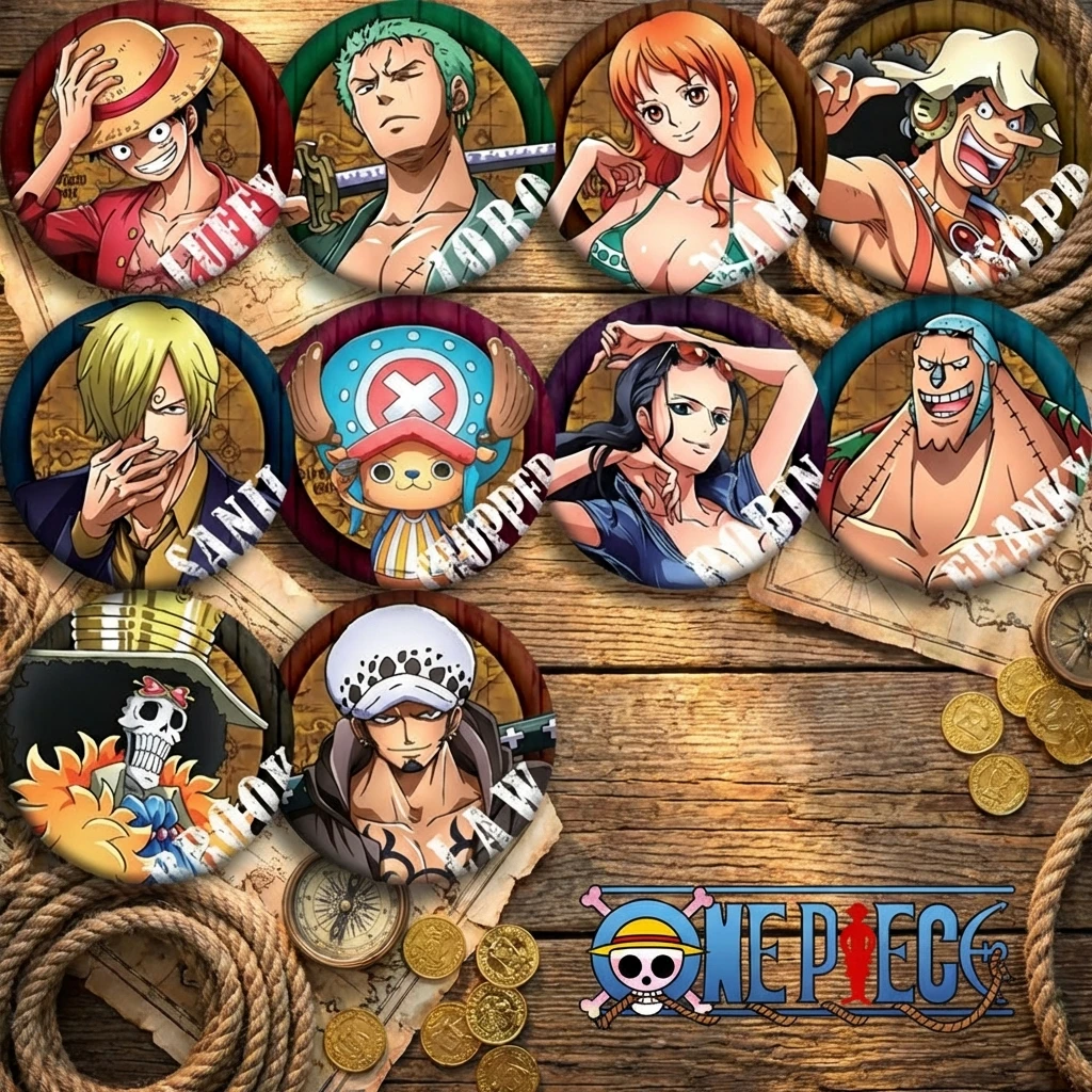 ONEPIECE Anime Badge Pin 58mm Luffy Accessories One Piece Merchandise Anime Cosplay Pinback Button Cartoon Character Brooch
ONEPIECE Anime Badge Pin 58mm Luffy Accessories One Piece Merchandise Anime Cosplay Pinback Button Cartoon Character Brooch