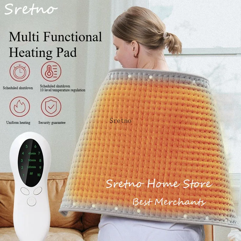 SRETNO Electric Heating Pad 10 Levels Constant Temperature 3 Modes Timing Electric Blanket Foot/Hand Warmers Electric Mat 50x100
SRETNO Electric Heating Pad 10 Levels Constant Temperature 3 Modes Timing Electric Blanket Foot/Hand Warmers Electric Mat 50x100