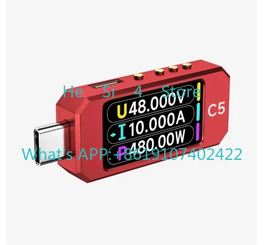 C5 Red - 20bit Gray -16 bit Detector USB Voltage & Current Meter 48V Tester (PD3.1 Fusion Fast Charging UFS EPR)
C5 Red - 20bit Gray -16 bit Detector USB Voltage & Current Meter 48V Tester (PD3.1 Fusion Fast Charging UFS EPR)