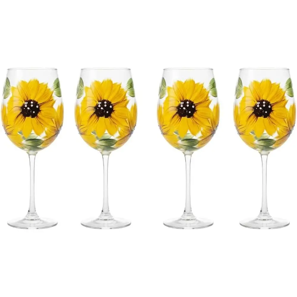 Набор из 4 бокалов для вина на ножке - ручная роспись, 350 мл, в деревенском стиле, подарок для мужчин и женщин - идеально для весны и лета
Набор из 4 бокалов для вина на ножке - ручная роспись, 350 мл, в деревенском стиле, подарок для мужчин и женщин - идеально для весны и лета