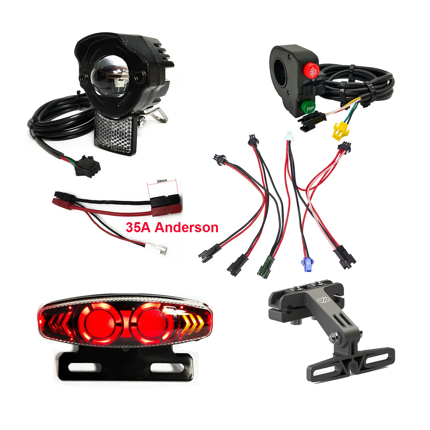 Electric Bicycle Headlight With Horn Ebike Tail Light And Turn Light Signal Brake Light Three-in-one Switch With Bracket
Electric Bicycle Headlight With Horn Ebike Tail Light And Turn Light Signal Brake Light Three-in-one Switch With Bracket