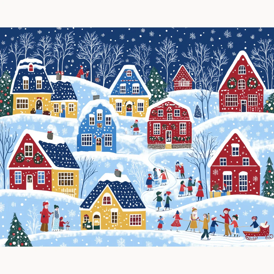 500/1000 PCS Jigsaw Puzzle First Snow Home Family Activity Games for Gameroom Bedroom Home Decor Frameless
500/1000 PCS Jigsaw Puzzle First Snow Home Family Activity Games for Gameroom Bedroom Home Decor Frameless