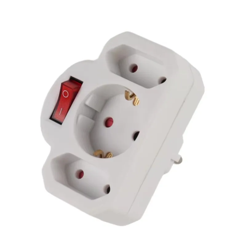 Factory Direct Customized Euro Socket Adapter 10A 110-250V White IP20 Plug Socket European 3 Outlets Converter for Europe
Factory Direct Customized Euro Socket Adapter 10A 110-250V White IP20 Plug Socket European 3 Outlets Converter for Europe