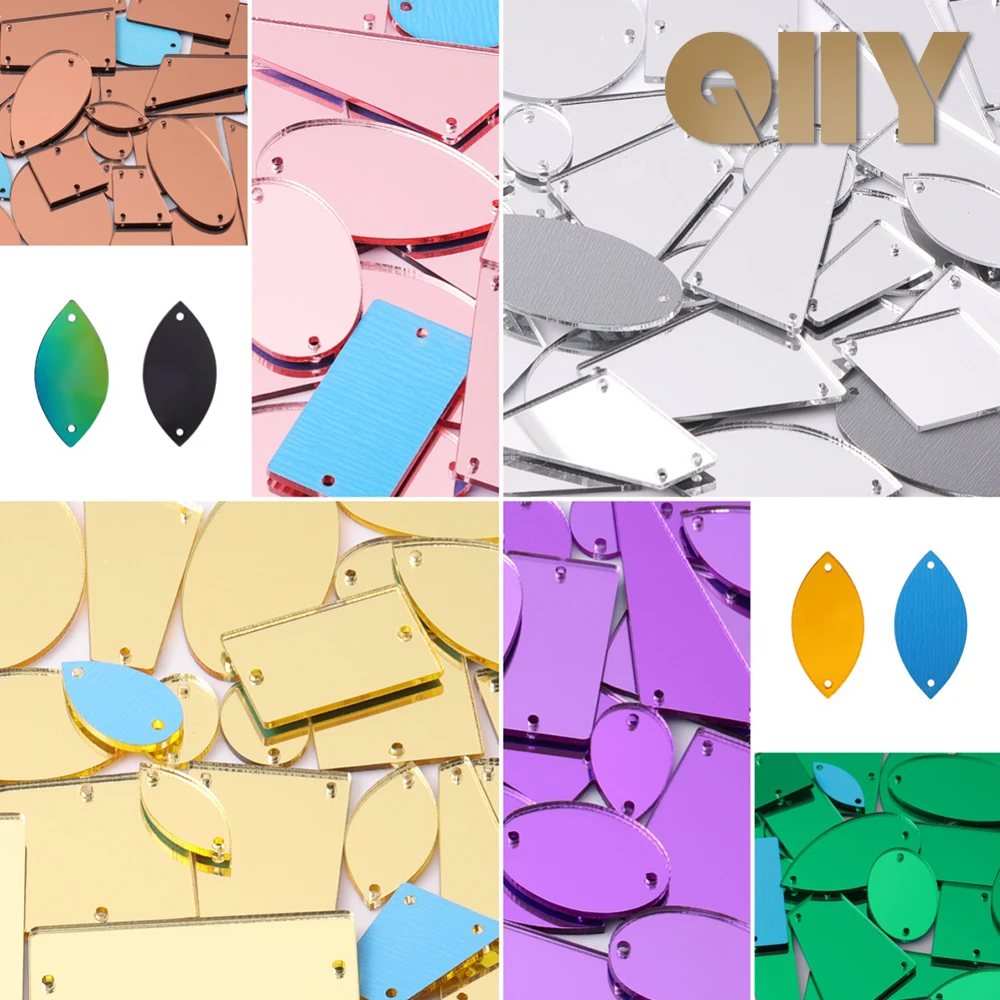 QIIY 50Pcs Mix Shapes Acrylic Mirror Sew On Rhinestones Crystal Flatback Sewn Stones For DIY Clothes Garment Decoration
QIIY 50Pcs Mix Shapes Acrylic Mirror Sew On Rhinestones Crystal Flatback Sewn Stones For DIY Clothes Garment Decoration