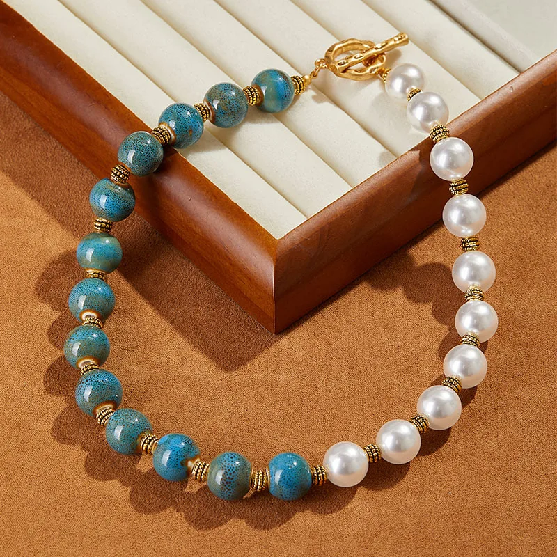 Medieval Beaded Necklace Bohemian Style Summer Jewelry European and American High-end Design Jewelry, Niche Classic Russia Style
Medieval Beaded Necklace Bohemian Style Summer Jewelry European and American High-end Design Jewelry, Niche Classic Russia Style