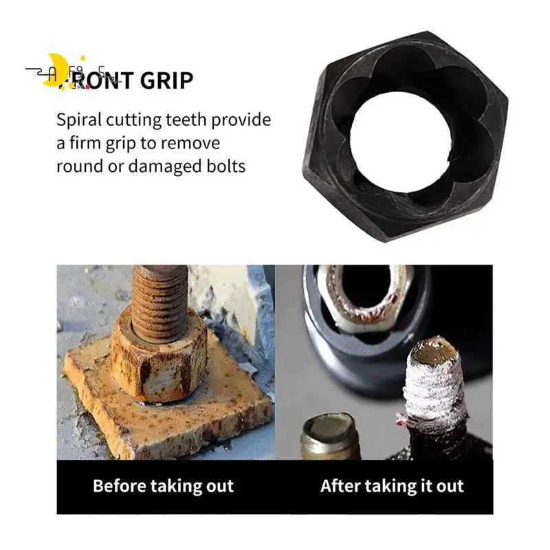 AF95-Broken Nut Extractor 10-Piece Set Aluminum Box Broken Wire Bolt Extractor Head Take Hexagon Screw Tool Short Paragraph Reus
AF95-Broken Nut Extractor 10-Piece Set Aluminum Box Broken Wire Bolt Extractor Head Take Hexagon Screw Tool Short Paragraph Reus