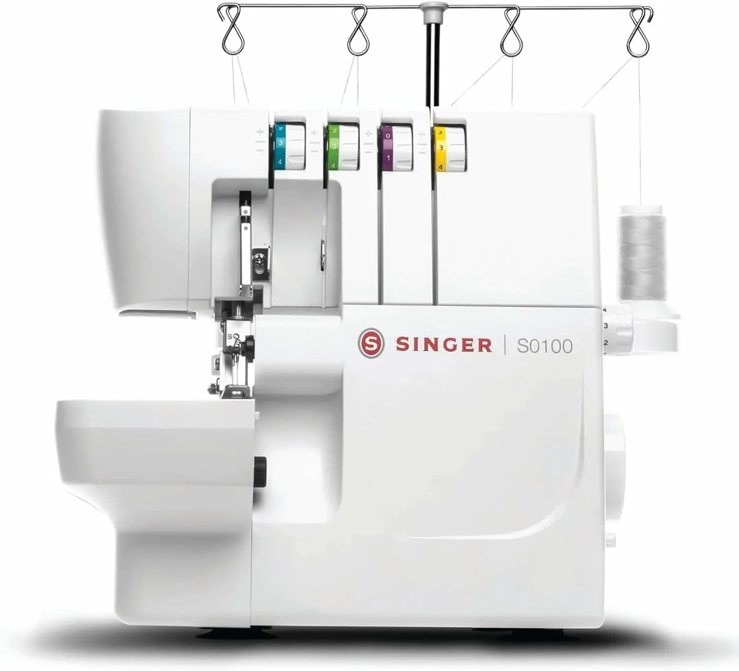 S0100 Metal Frame Serger With Accessory Kit | Overlo Hine With 6 Built-In Stitches, 2-3-4 Thread Ability, Adjustable Tension &
S0100 Metal Frame Serger With Accessory Kit | Overlo Hine With 6 Built-In Stitches, 2-3-4 Thread Ability, Adjustable Tension &