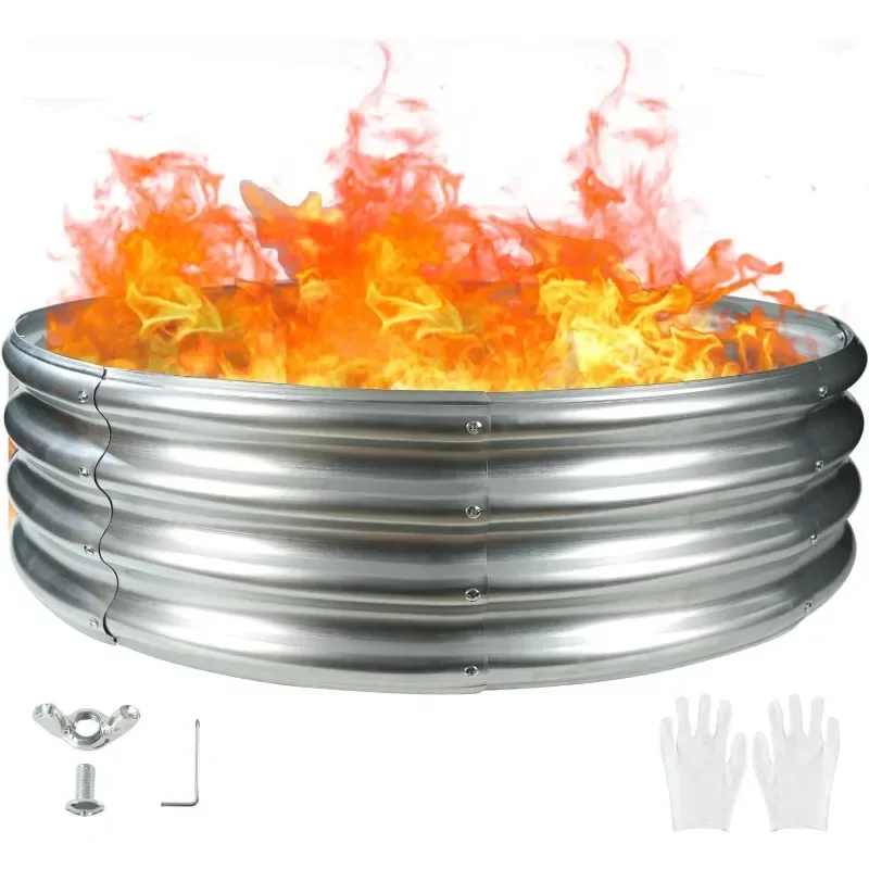 Tools.Camp Fire Ring Pit, Large Round Galvanized Steel Fire Pit, Heavy Duty Steel Fire Pit for Backyard, Camping, Bonfire (4x4x1
Tools.Camp Fire Ring Pit, Large Round Galvanized Steel Fire Pit, Heavy Duty Steel Fire Pit for Backyard, Camping, Bonfire (4x4x1