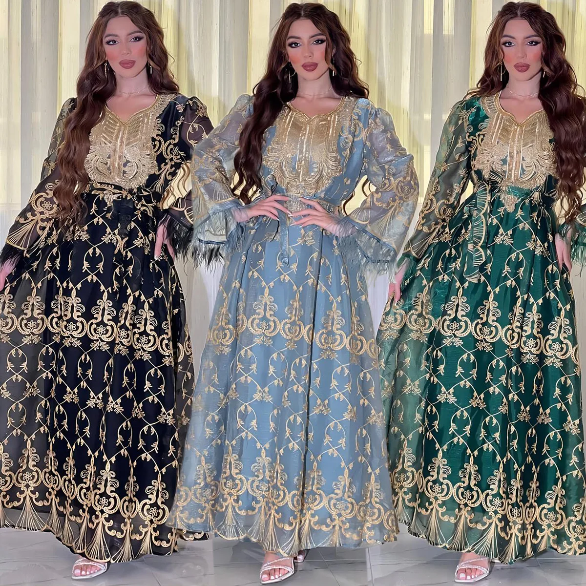 Abaya Embroidered Muslim Long Dress for Women, Abaya with Pearls, Kaftan Abayas Robe, Dubai Hijab, Islamic Clothing
Abaya Embroidered Muslim Long Dress for Women, Abaya with Pearls, Kaftan Abayas Robe, Dubai Hijab, Islamic Clothing