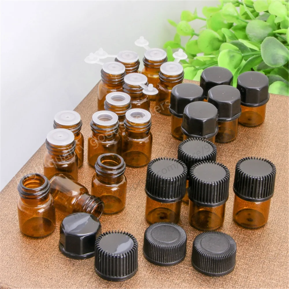 50pcs 2ML Mini Amber Glass Essential Oil Bottle With Hole Plug & Round Cap Brwon Glass Vials
50pcs 2ML Mini Amber Glass Essential Oil Bottle With Hole Plug & Round Cap Brwon Glass Vials
