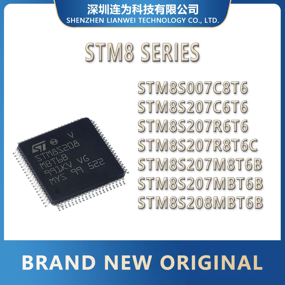 STM8S007C8T6 STM8S207C6T6 STM8S207R6T6 STM8S207R8T6C STM8S207M8T6B STM8S207MBT6B STM8S208MBT6B STM8S007 STM8S207 STM8S208 STM IC
STM8S007C8T6 STM8S207C6T6 STM8S207R6T6 STM8S207R8T6C STM8S207M8T6B STM8S207MBT6B STM8S208MBT6B STM8S007 STM8S207 STM8S208 STM IC