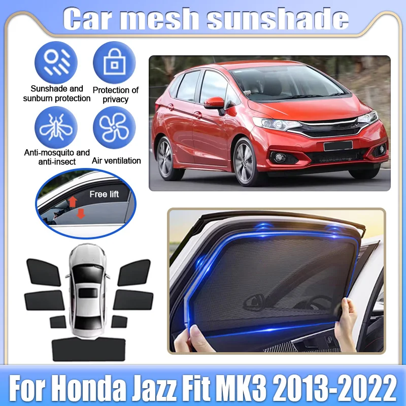 Car Mesh Shades For Honda Jazz 2013-2022 Fit MK3 Window Sunshades Sunscreen Sun Visors Privacy Curtain Mosquito Auto Accessories
Car Mesh Shades For Honda Jazz 2013-2022 Fit MK3 Window Sunshades Sunscreen Sun Visors Privacy Curtain Mosquito Auto Accessories